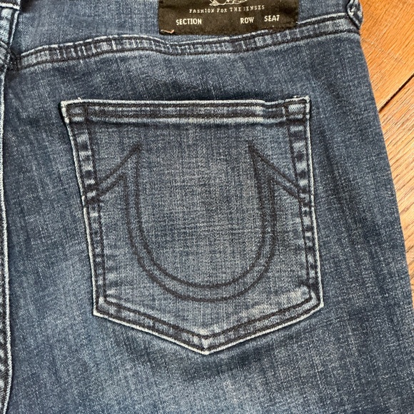 True Religion Becca Mid Rise Bootcut Jeans Women’s Size 31 Blue Denim Stretch - Picture 7 of 13